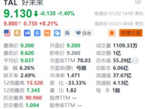 好未来盘前涨超8% 第三财季净营收同比增长62%超预期