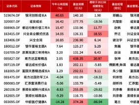 盘点2024百亿偏股混合型基金业绩：银河创新成长A今年来涨40.65%暂居榜首，圣邦股份、北方华创成重仓焦点