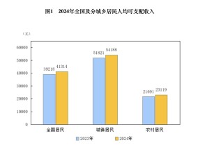 算一笔2024年人均经济账：可支配收入增加2000元，超五成消费在食住