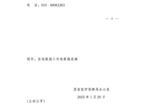 国家医保局：建立医保数据工作组更好赋能医疗机构发展