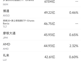 1月15日美股成交额前20：特斯拉大涨8%领涨科技股